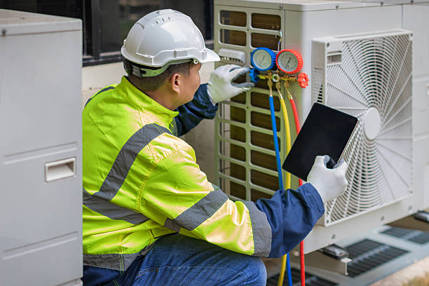 Professional Hvac technician working in La Grange, TX